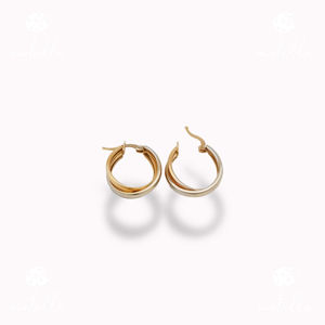 خرید آنلاین انواع گوشواره طلا زنانه و دخترانه گوشواره حلقه ای گوشواره طلا حلقه ای دوبل دو رنگ  خرید جدیدترین مدل های گوشواره طلا حلقه ای آویز کلیپسی عصایی محکم و با دوام شیک و ظریف سبک و ارزان طلای کم اجرت مجموعه طلا جواهرات و سکه مطلا 